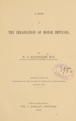 A note on the irradiation of motor impulses