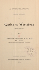 A rational brace for the treatment of caries of the vertebrae (Pott's disease)