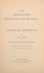 Charter and amendments, with by-laws and organization and rules : adopted by the board June 1st, 1891, to take effect July 1st, 1891