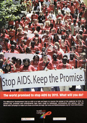 Stop AIDS, keep the promise: the world promised to stop AIDS by 2015, what will you do?