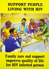 Support people living with HIV: family care and support improves quality of life for HIV infected person