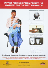 Infant feeding option for HIV +ve mothers for the first six months: [formula feeding]