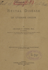 Rectal disease of uterine origin