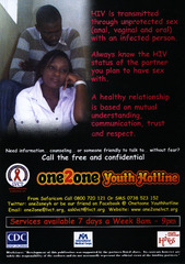 One2one youth hotline: need information... counseling... or someone friendly to talk to... without fear? call the free and confidential