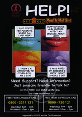 Help! One2one youth hotline: need support? need information? just someone friendly to talk to? call the free and confidential