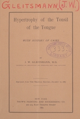 Hypertrophy of the tonsil of the tongue: with a history of cases