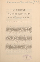 An unusual case of syphilis