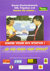 Know your HIV status!: Karim Dostmohamed, GM, Frigoken Ltd, knows his status ... do you know your status?