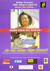 Know your HIV status!: Esther Passaris, CEO, Adopt-a-Light Ltd, knows her status ... do you know your status?