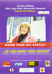 Know your HIV status!: Asmita Gillani, CEO, Aga Khan University Hospital, knows her status ... do you know your status?