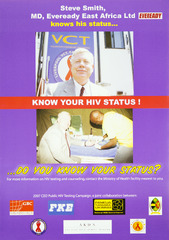 Know your HIV status!: Steve Smith, MD, Eveready East Africa Ltd, knows his status ... do you know your status?