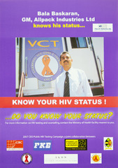 Know your HIV status!: Bala Baskaran, GM, Allpack Industries Ltd, knows his status ... do you know your status?