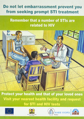 Do not let embarrassment prevent you from seeking prompt STI treatment: remember that a number of STIs are related to HIV