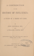 A contribution to the history of influenza: a study of a series of cases