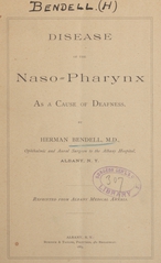 Disease of the naso-pharynx as a cause of deafness