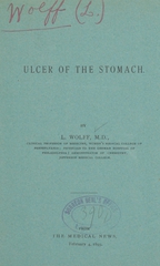 Ulcer of the stomach