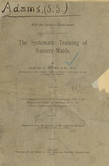 The systematic training of nursery-maids