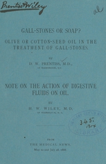 Gall-stones or soap?: olive or cotton-seed oil in the treatment of gall-stones