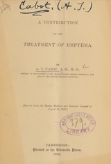 A contribution to the treatment of empyema