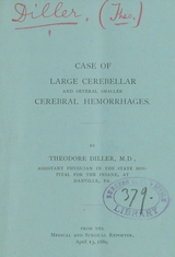 Case of large cerebellar and several smaller cerebral hemorrhages
