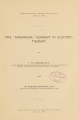 The "sinusoidal" current in electrotherapy
