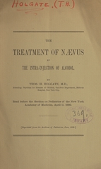 The treatment of nævus by the intra-injection of alcohol