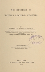 The efficiency of nature's remedial measures