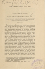 Cyclic albuminuria