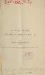 Typhoid fever, relapsing fever, plague