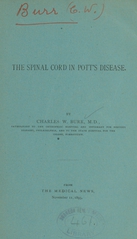 The spinal cord in Pott's disease
