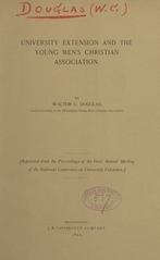University extension and the Young Men's Christian Association
