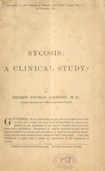 Sycosis: a clinical study
