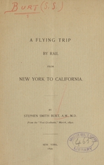 A flying trip by rail from New York to California