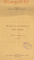 The bicycle in the treatment of nervous diseases