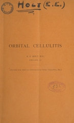 Orbital cellulitis: the inflammation spreading to the temporal region, thence to the neck, obstructing deglutition, extending to the brain, and producing death : with remarks upon the same and brief reports of five other cases
