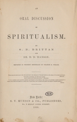 An oral discussion of spiritualism