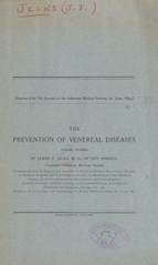 The prevention of venereal diseases: annual address
