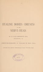Hyaline bodies (drusen) in the nerve-head