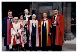 Louis Sokoloff receiving honorary science degree from the University of Glasgow