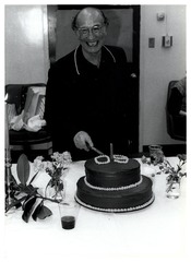 Louis Sokoloff at a surprise birthday party for his 60th birthday