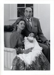 Michael DeBakey with second wife Katrin and newborn daughter Olga