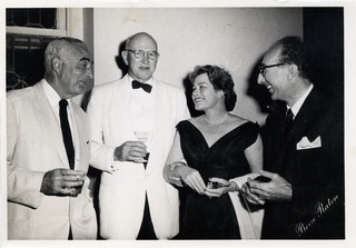 Michael DeBakey with his first wife, Diana, and friends in Boca Raton, Florida
