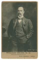 Advertisement for Sal-Codeia Bell featuring a portrait of William Osler