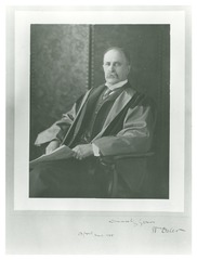 William Osler in red Oxford academic gown