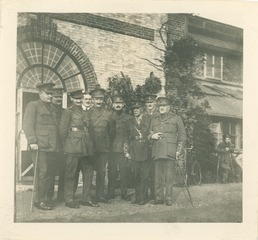 William Osler with staff of the Duchess of Connaught Canadian Hospital, Cliveden, England