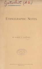 Ethnographic notes