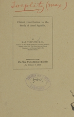 Clinical contribution to the study of aural syphilis