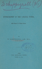 Hypertrophy of the lingual tonsil: with report of fifteen cases