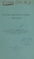 Preputial adhesions in children, with cases