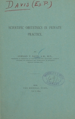 Scientific obstetrics in private practice
